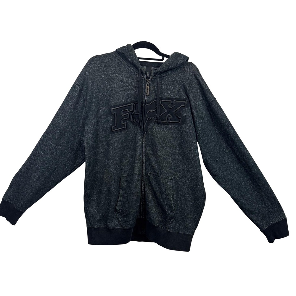 Fox Racing Hoodie Mens XL Full Zip Sweatshirt Pullover Hood Motocross Skate BMX